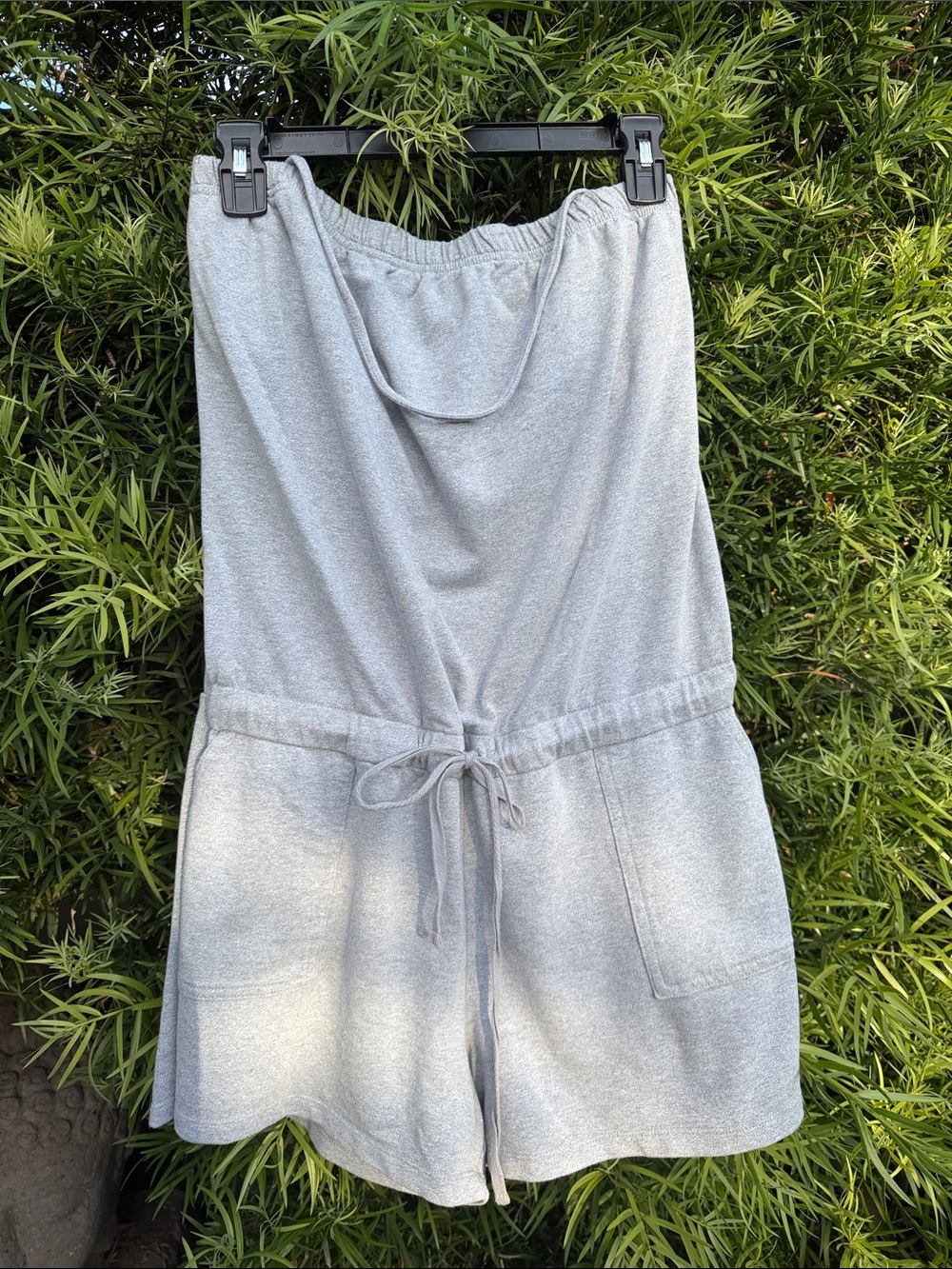 Soho Light Gray French Terry Romper